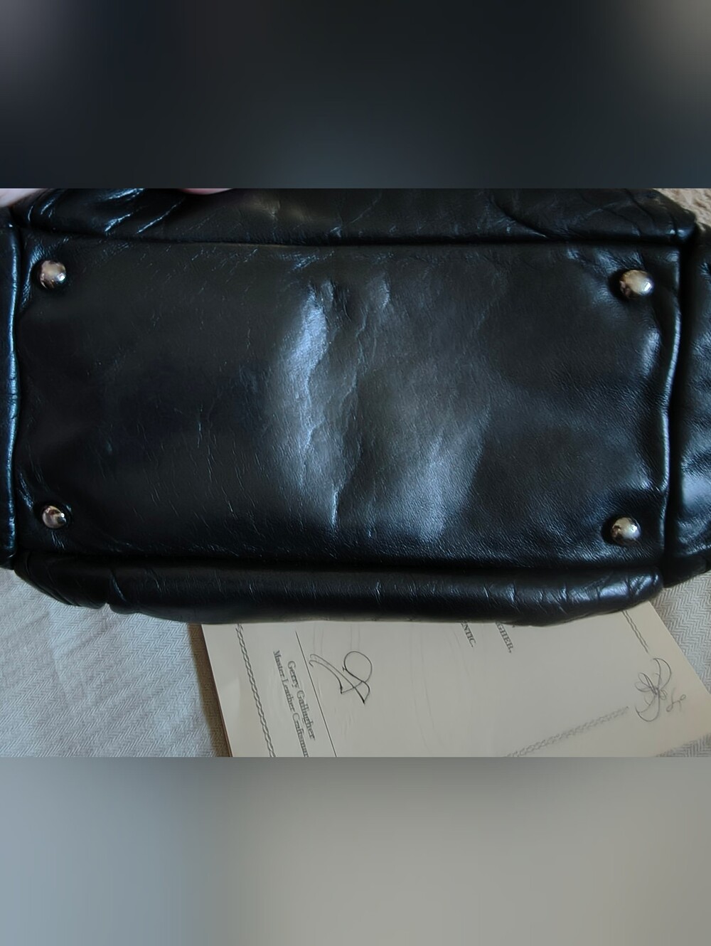 For Trade CHANEL Black LAX Accordion Leather Shoulder Bag - Picture 3 of 14